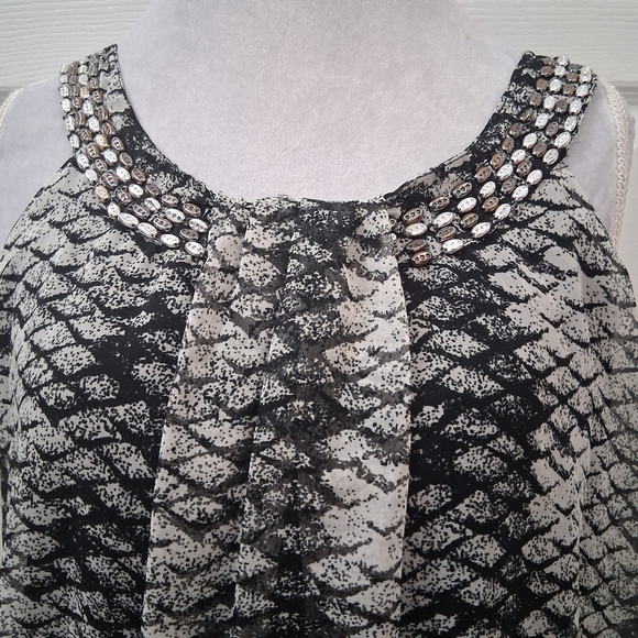 NWT Cassee's Sleeveless Snake Print Maxi Dress    Size 3 - Picture 10 of 14